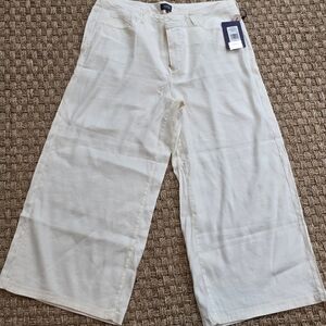 NYDJ Wide-Leg Linen Pant